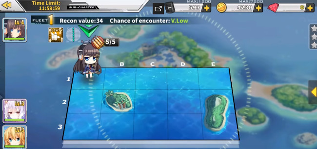 Azur Lane tutorial”  /> <br /> Select the offshore exercises stage. Menu - this is where you’ll see various details about the stage. Tap go to start searching for the enemy. Now, select which fleet to attack with. YOu don’t have any choices right now, so just select fleet 1. We must first test your skills in defeating the enemy vanguards.We were ambushed! You can choose whether you want to attack or evade. Your fleet’s total evasion will determine whether or not you can evade enemies successfully or not.  <img src=