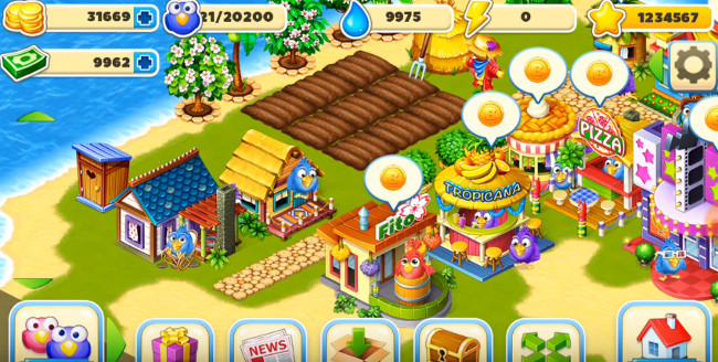 Bird's Town 2 tutorial”  /> <br /> Builders need time, but they can work faster. Tap on the construction > speed up for free. If you don't know what to do next, ask me (quest - tap on the icon to open it)! I’ll teach you how to bake Fresh Buns! We need wheat for buns, then upload wheat to the stand. While the stand is working, let’s see one more task! Tap on the icon to continue. Buns are baking. It takes a little while, but the process can be speed up. <img src=
