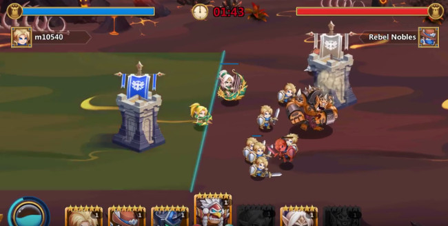 Crazy Castle tutorial”  /> <br /> Our soldiers have taken down the fortress. After taking down the fortress, our position has also been pushed forward to display soldiers freely. We’ve got enough summoning jades. Let’s try to summon cyclops. Cyclops is a large unit with high ATk, DEF and HP, which needs more summoning jades to call. The unit has a call limit. If the chances are used up, it cannot be summoned again during this battle. For example, we can only call one Cyclops for each battle.  <img src=