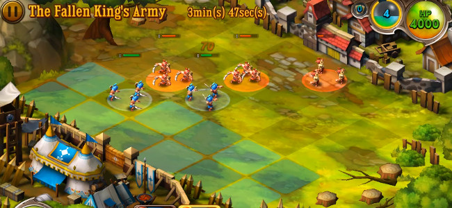 First hero gold”  /> <br /> You can deploy units by selecting them and dragging them to highlighted areas on the battlefield. Enemy units are approaching. Placing units in advantageous positions is the key. Winning a battle gives you rewards, including player experience, ranking points - a higher ranking means better rewards. This land is full of great heroes who changed the course of history. Any one of them could be the prophesied hero.  <img src=