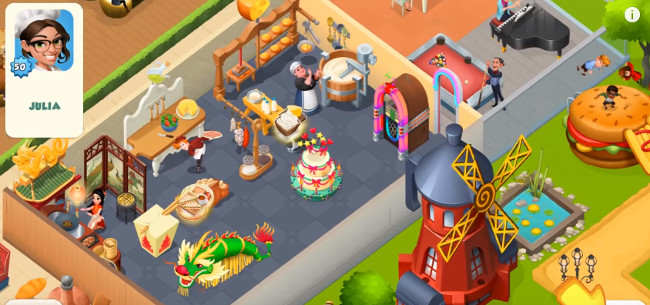 restaurant town game app