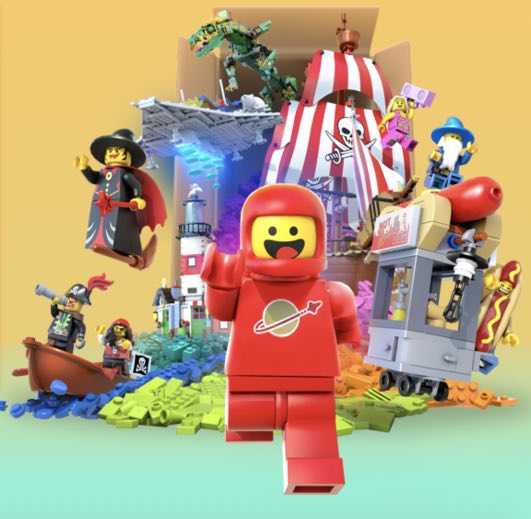 LEGO Legacy Heroes Unboxed gift logo